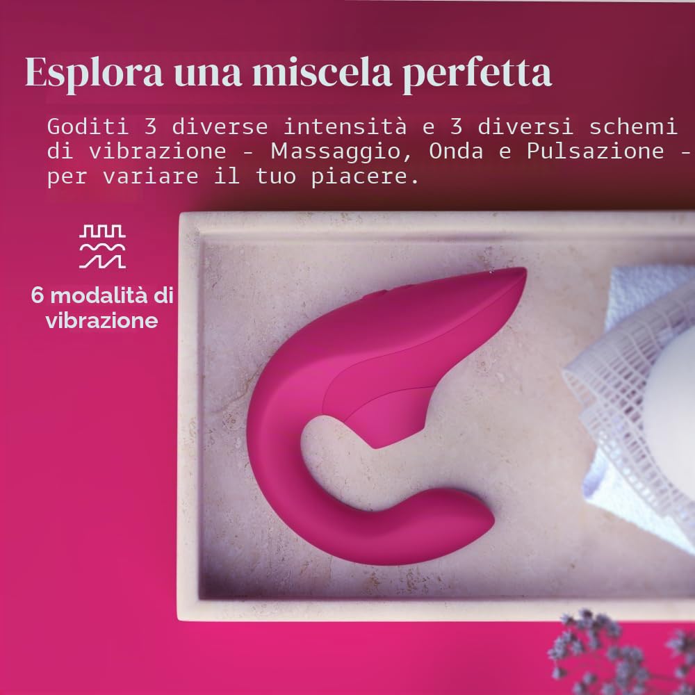 Womanizer Blend Vibratore Rabbit Magenta doppia stimolazione