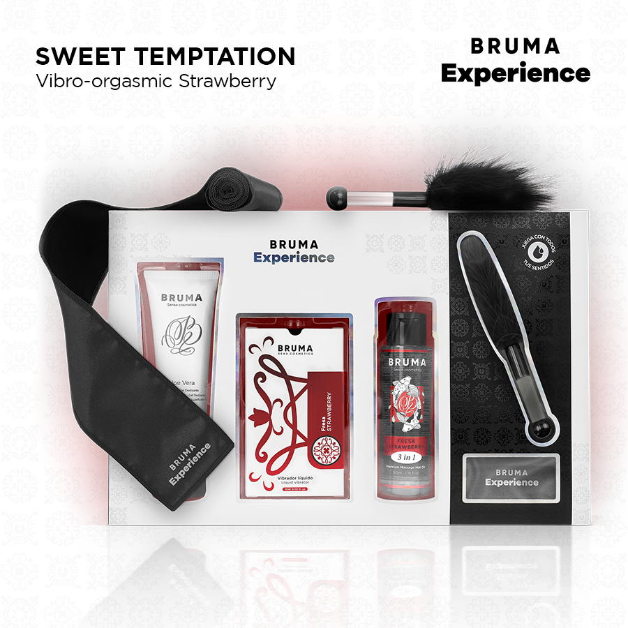Bruma Xperience Fragola kit vibrante massaggio e lubrificante
