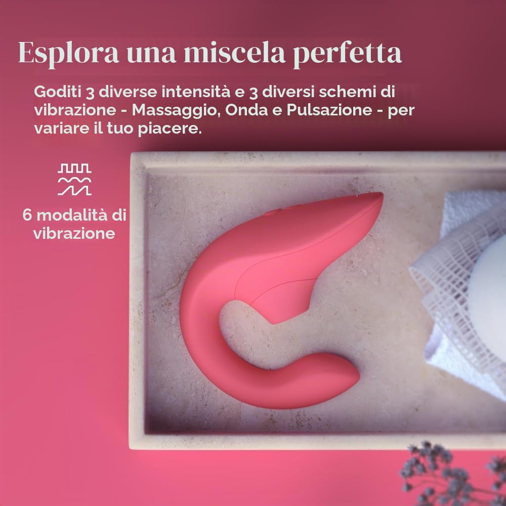 Womanizer Blend vibratore rabbit rosa doppia stimolazione