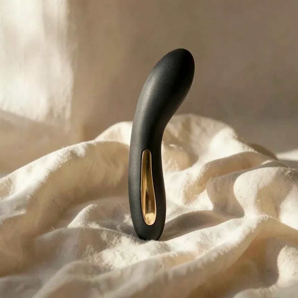 LUZ Luminate Nero vibratore punto G silicone 17 cm