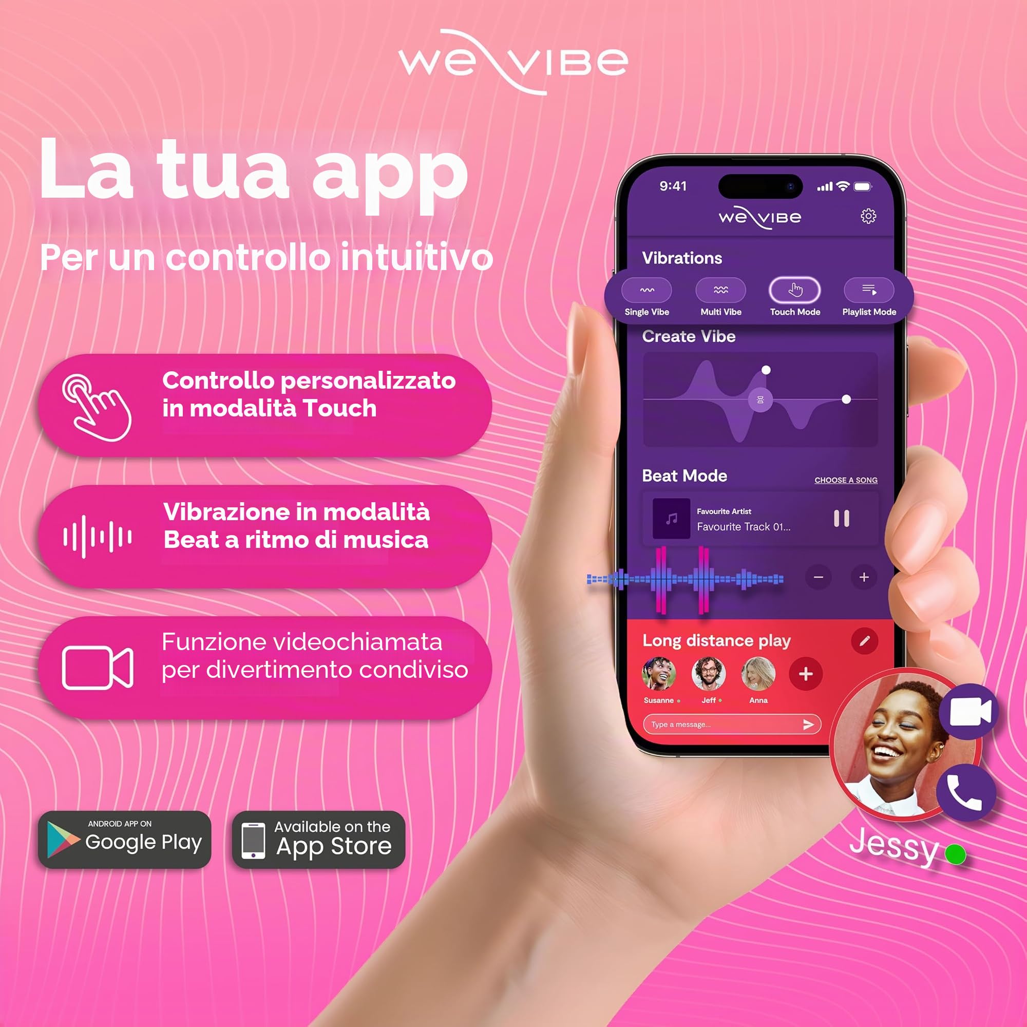 We-Vibe Jive 2 Ovetto Vibrante Punto G con app