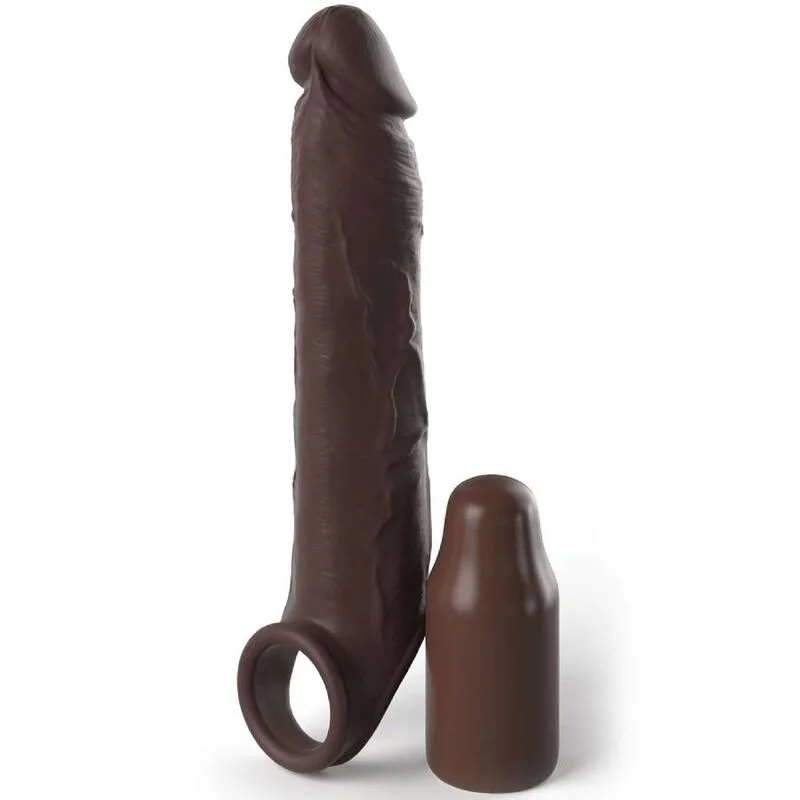 Fantasy X-Tensions Elite guaina fallica marrone 17,78 cm