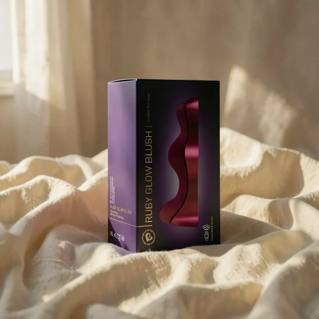 Rocks-Off Ruby Glow vibratore mani libere rosso telecomando