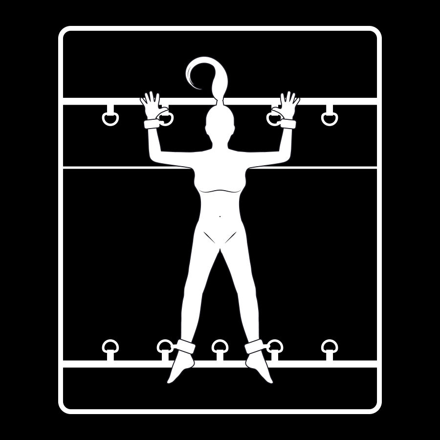 Fetish Submissive Cravatte da Letto set bondage 4 punti