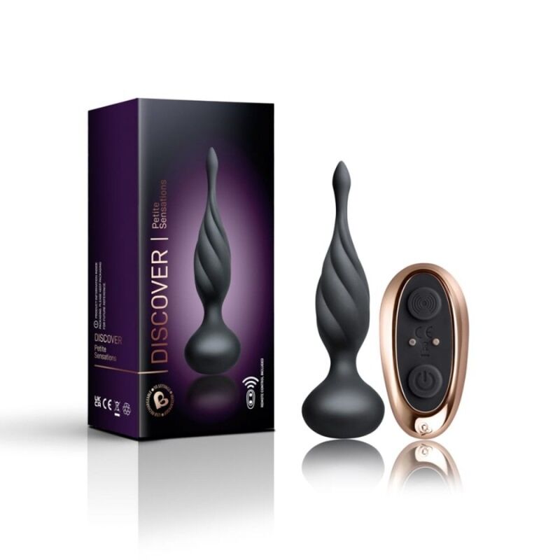 Rocks-Off Discover stimolatore anale nero telecomando 10 modi