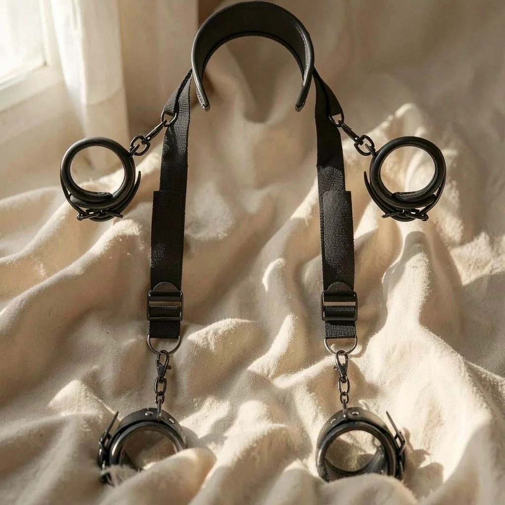 Fetish Submissive Posizione Master set bondage regolabile 6 pezzi