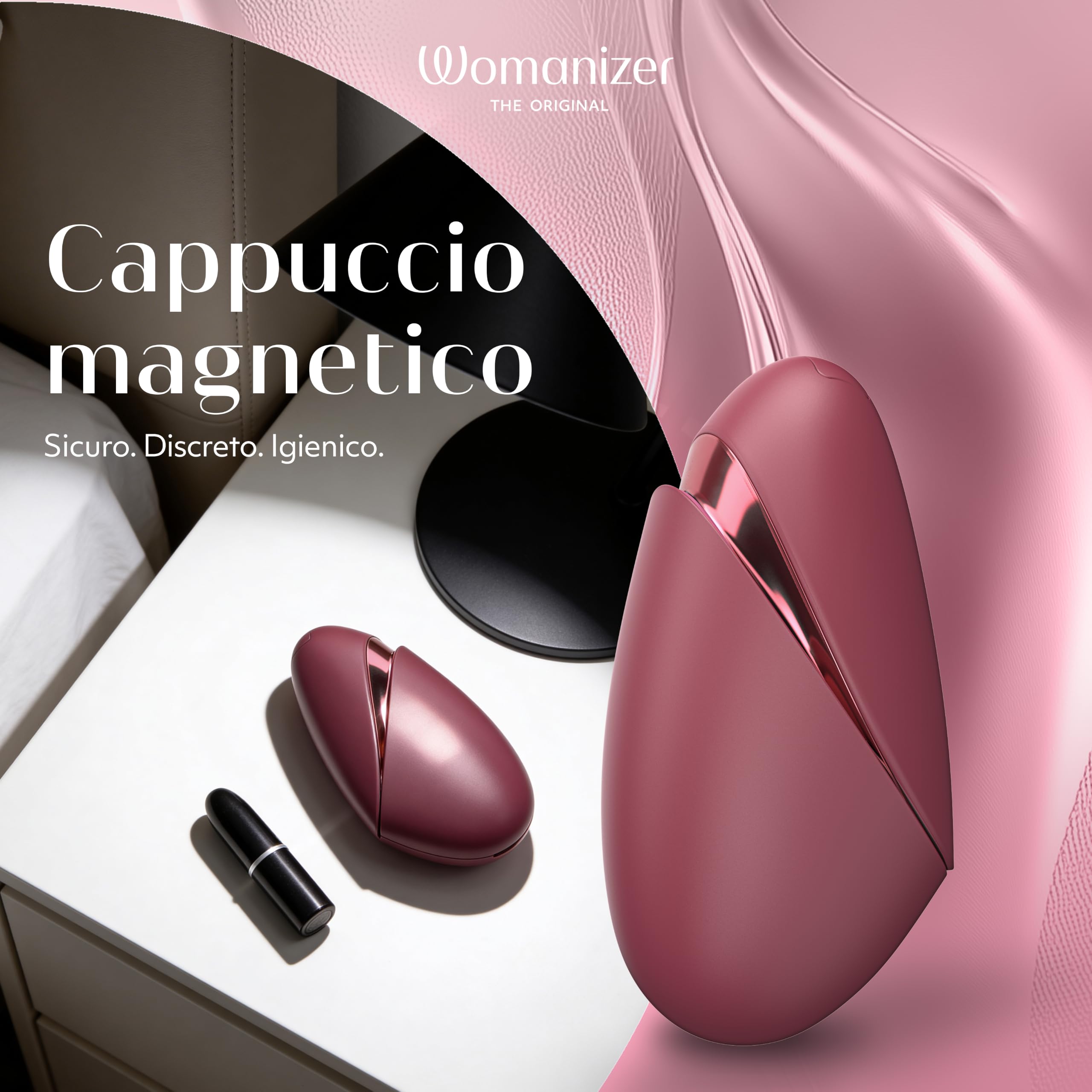Womanizer Next Liberty stimolatore clitorideo bordeaux 3D