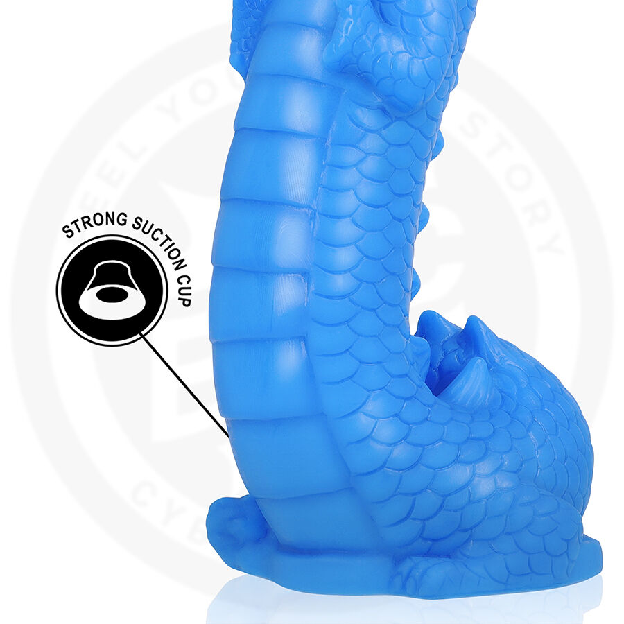 EPIC Naga dildo 18 cm celeste silicone morbido