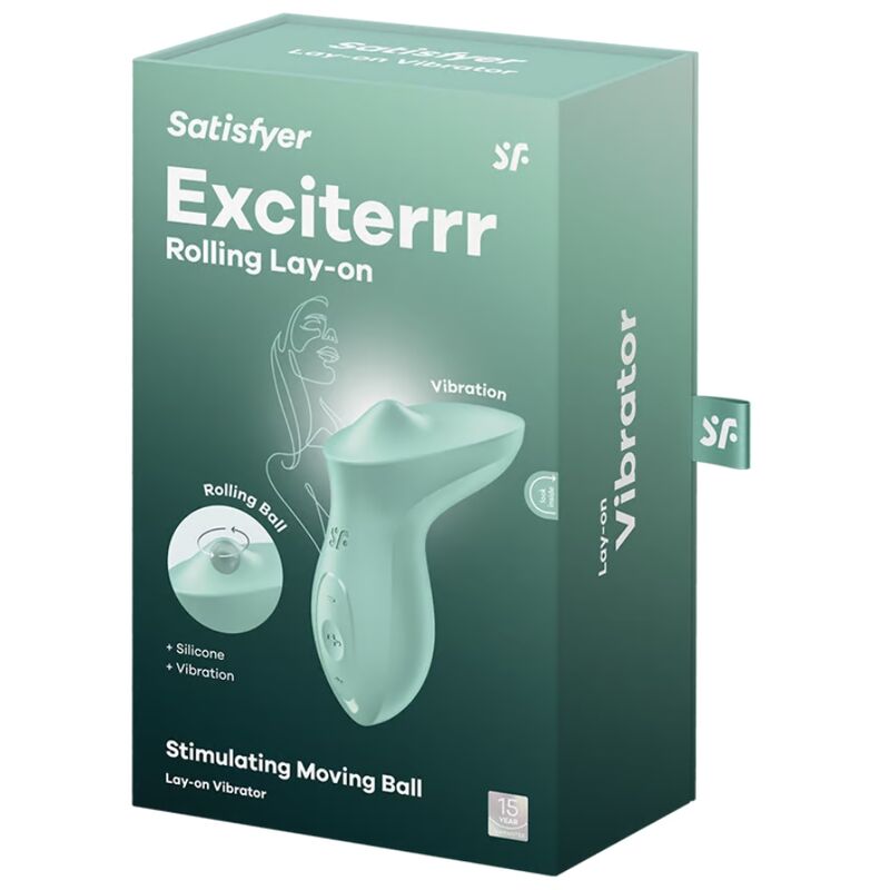 Satisfyer Exciterrr vibratore clitorideo menta sfera rotante