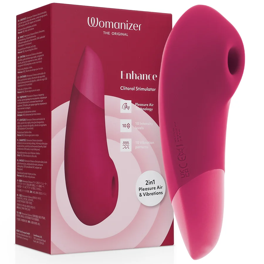 Womanizer Enhance stimolatore clitoride rosa vibrante aria