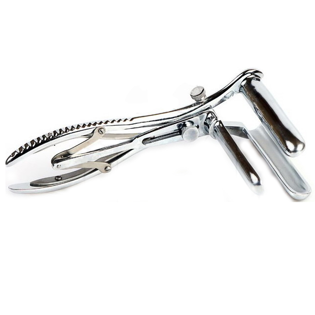 Metal Hard Speculo Anale Triplo dilatatore acciaio 6 cm