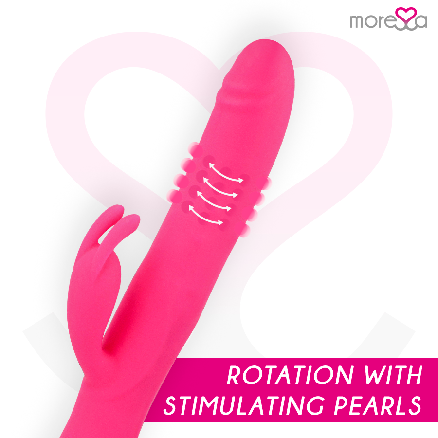 Moressa Somer vibratore rabbit rotante ricaricabile silicone