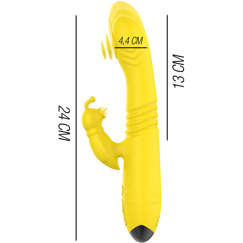 TOKY Intense stimolatore clitorideo vibratore giallo
