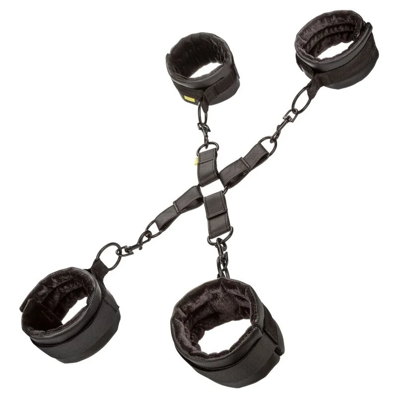 CalExotics Boundless Hog Tie set bondage 4 polsini vegano