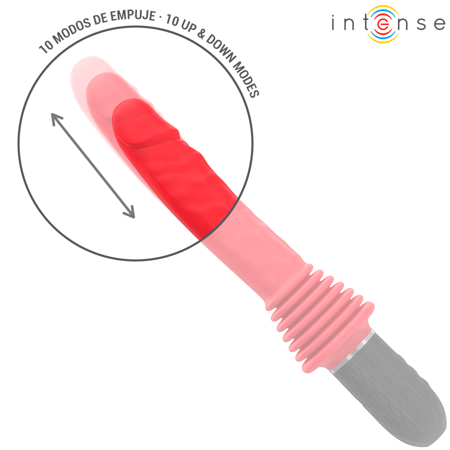 Intense Cynthia vibratore riscaldante con ventosa 31 cm