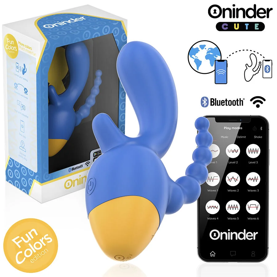 ONINDER Love 3 Some vibratore triplo silicone app