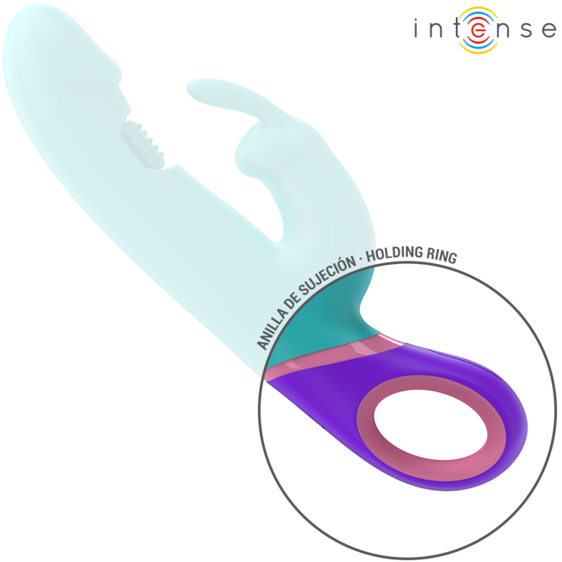 Intense Monica rabbit rotante blu punto G 14 modi