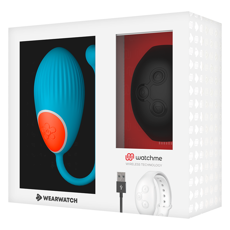 Wearwatch Egg ovetto vibrante blu nero 7 modi
