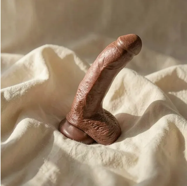 King Cock 22,9 cm dildo realistico marrone con sfere ventosa