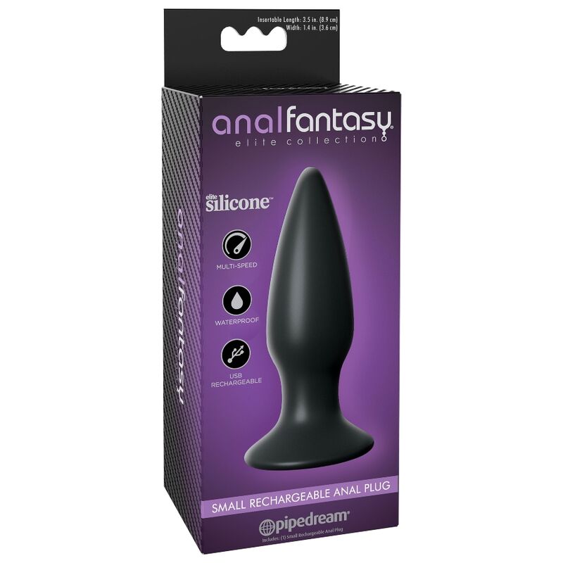 Anal Fantasy Elite Plug anale nero ricaricabile small
