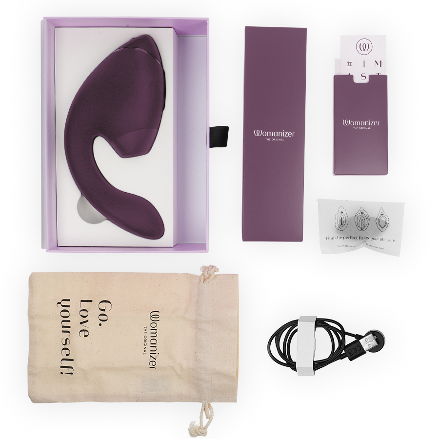Womanizer Duo Next Viola Scuro stimolatore clitoride air