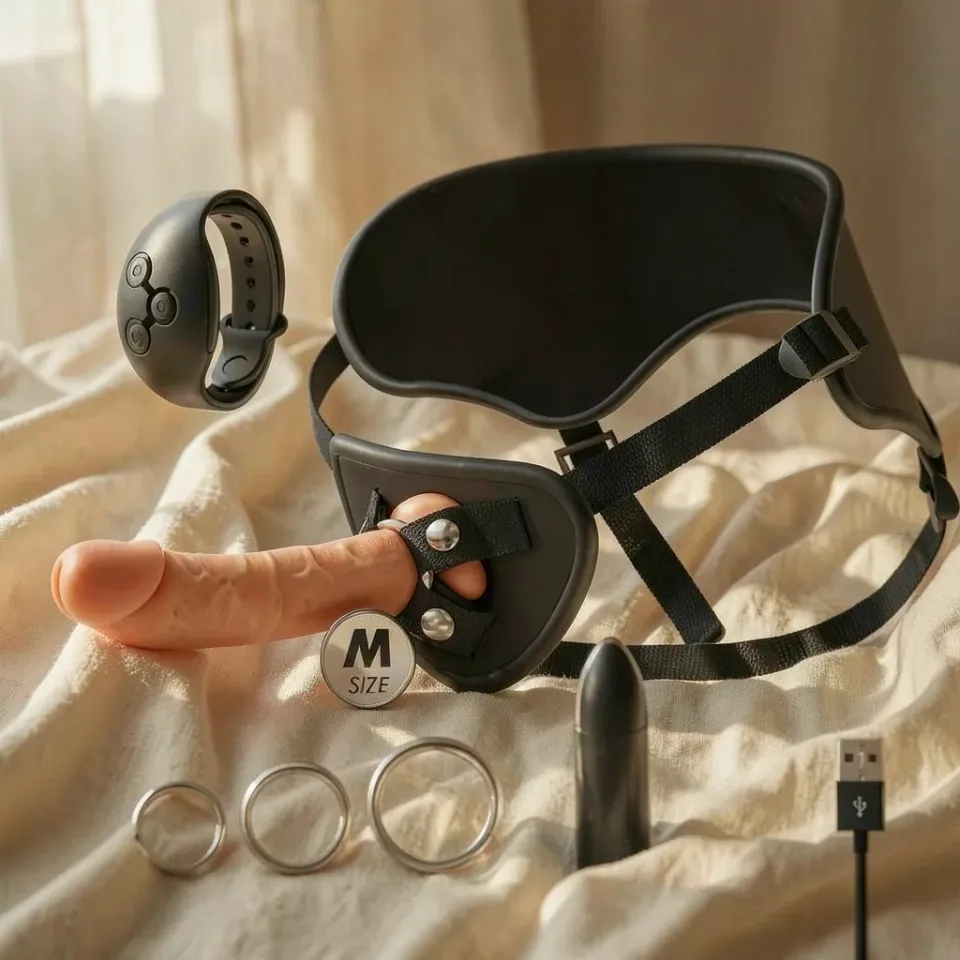 Fetish Submissive Cyberstrap Bullet M strap-on vibrante