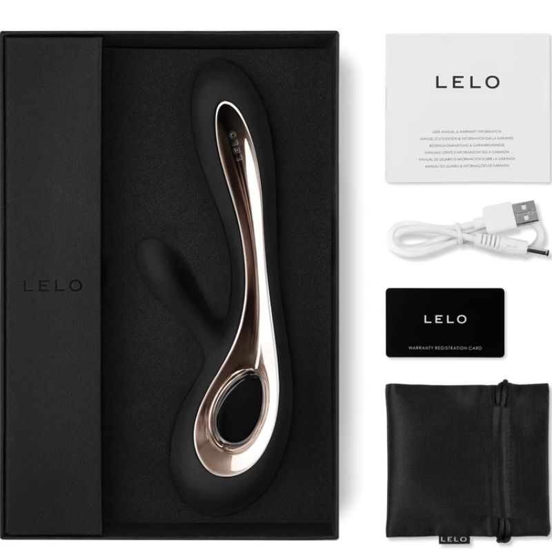 LELO Soraya 2 Black vibratore rabbit silicone