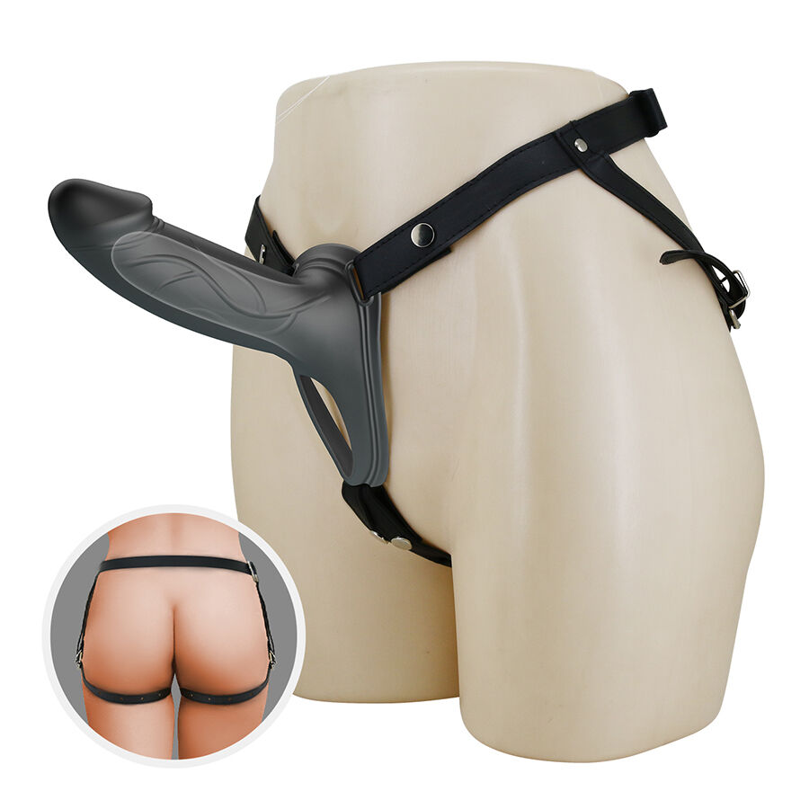 Pretty Love Landon strap-on cavo 18 cm nero silicone