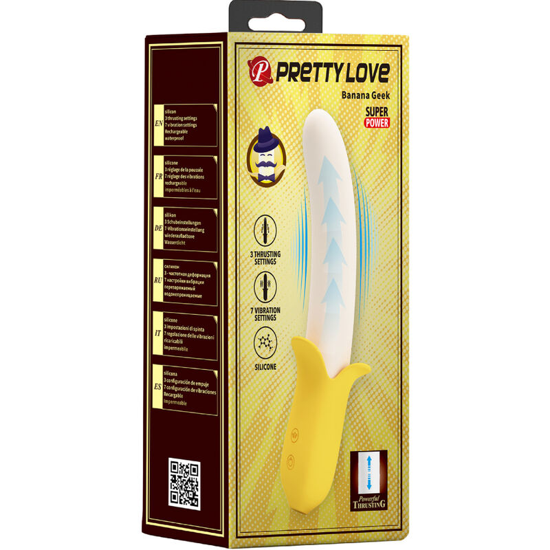 Pretty Love Banana Geek vibratore giallo 7 modalità