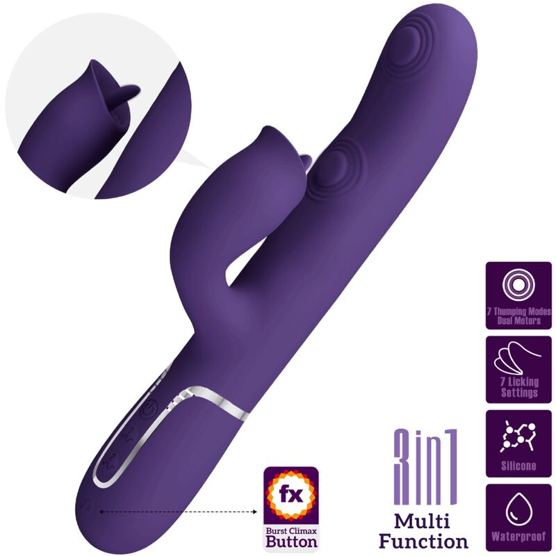 Pretty Love Rabbit Licking vibratore rabbit viola