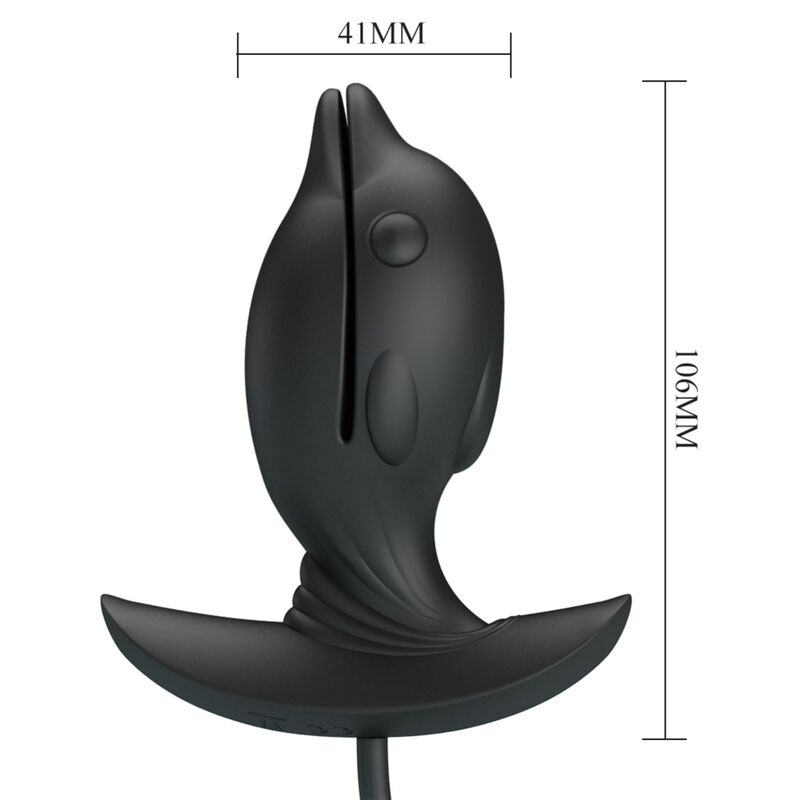 Pretty Love Delfin plug anale gonfiabile nero vibrante