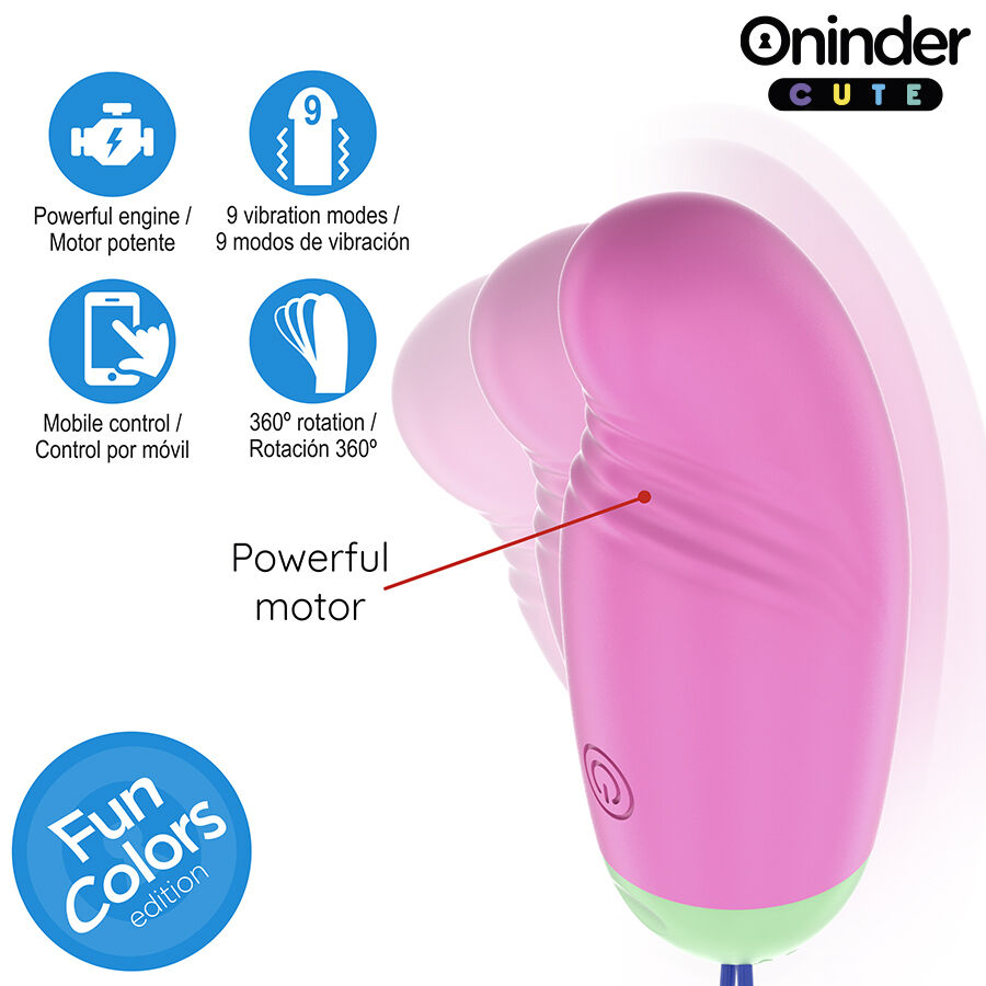 ONINDER Cute vibratore rotante con app