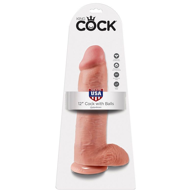 Pipedream King Cock dildo realistico 30,5 cm flesh sfere