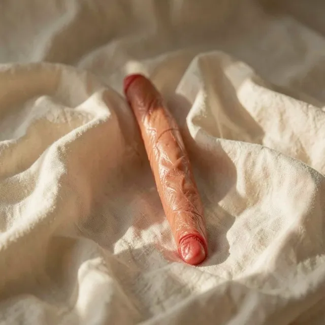 ToyJoy Get Real Skin dildo doppia estremità 40 cm