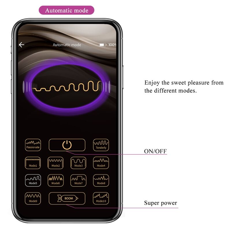 Pretty Love Baird vibratore punto G con app lilla