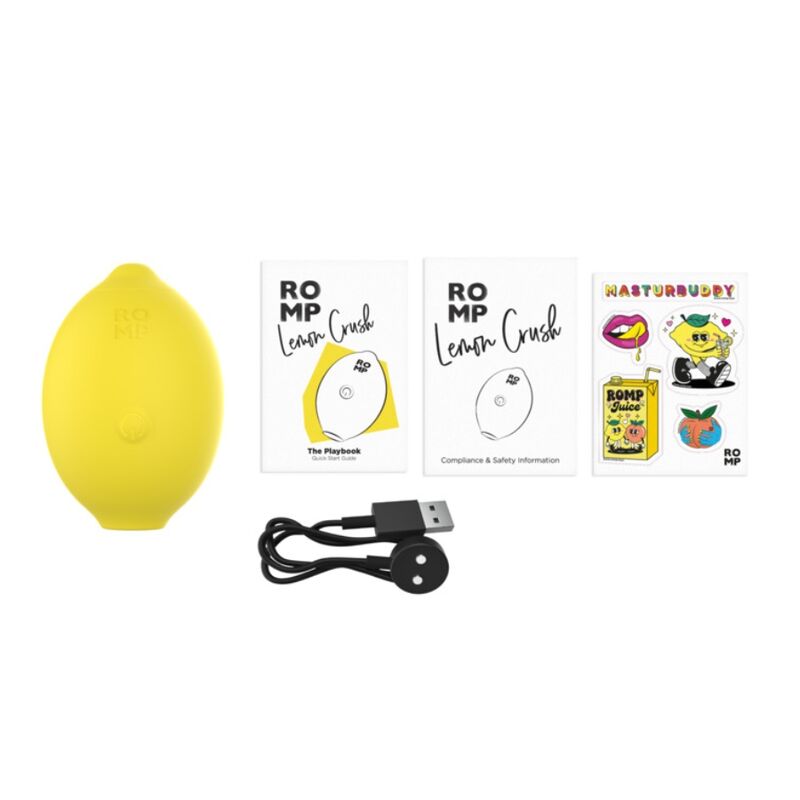 Romp Lemon Crush stimolatore clitoride giallo onde pressione