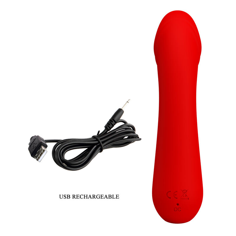 Pretty Love Cetus vibratore punto G rosso ricaricabile