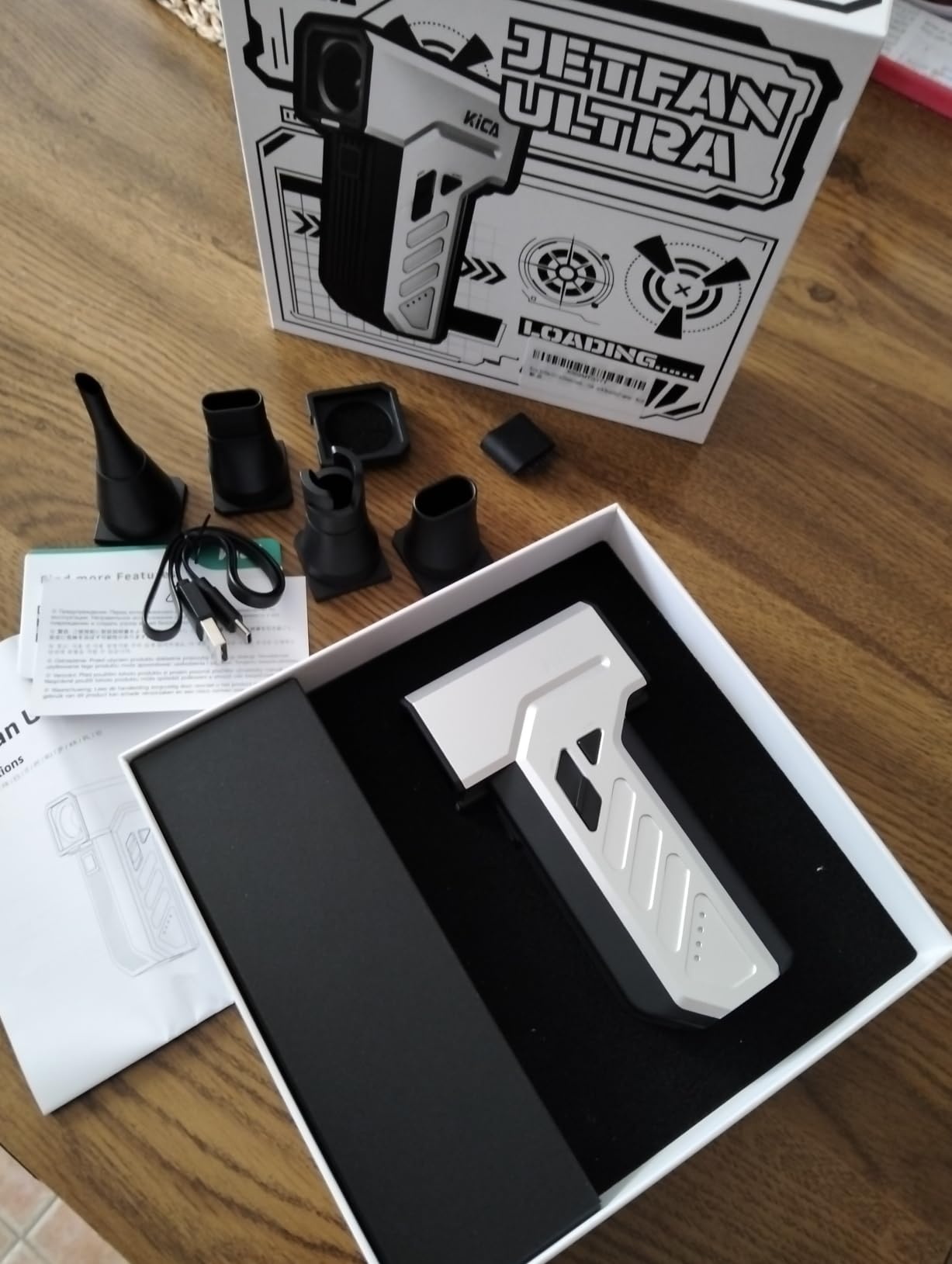 Kica JetFan Ultra soffiatore elettrico bianco ricaricabile