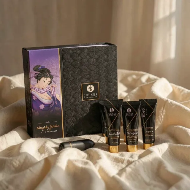 Shunga Geisha Cattiva kit erotico 5 pezzi naturale