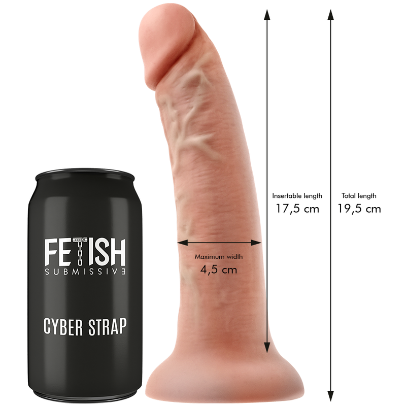 Fetish Submissive Cyberstrap M strap-on vibrante silicone doppia densità
