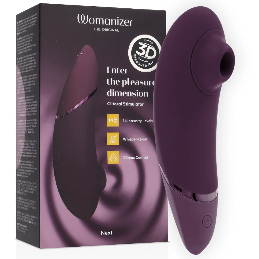 Womanizer Next stimolatore clitorideo viola scuro 14 intensità