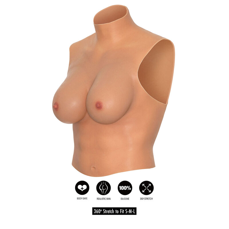 Hidden Desire Alter Ego High Neck Breast Top seno coppa D silicone