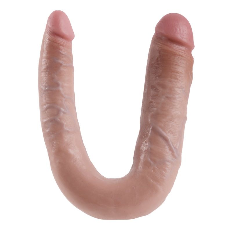 King Cock Double Trouble U Grande dildo a U flesh
