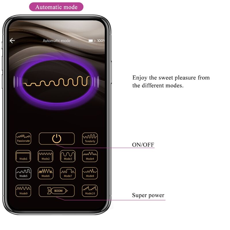 Pretty Love Catalina vibratore indossabile app viola