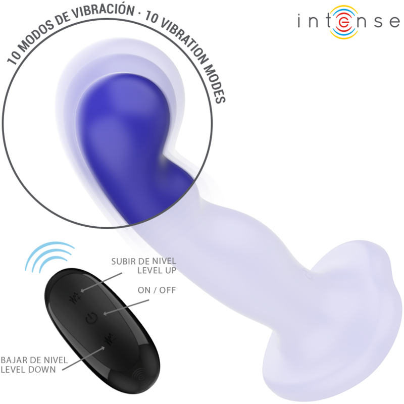Frutille Intense Shorty vibratore blu con ventosa