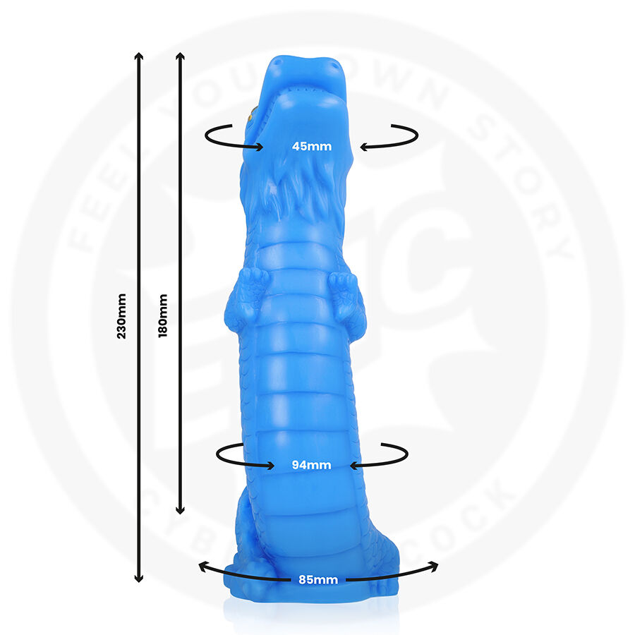 EPIC Naga dildo 18 cm celeste silicone morbido