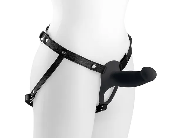 Virgite Love Hit H3 strap-on cavo vibrante nero taglia S