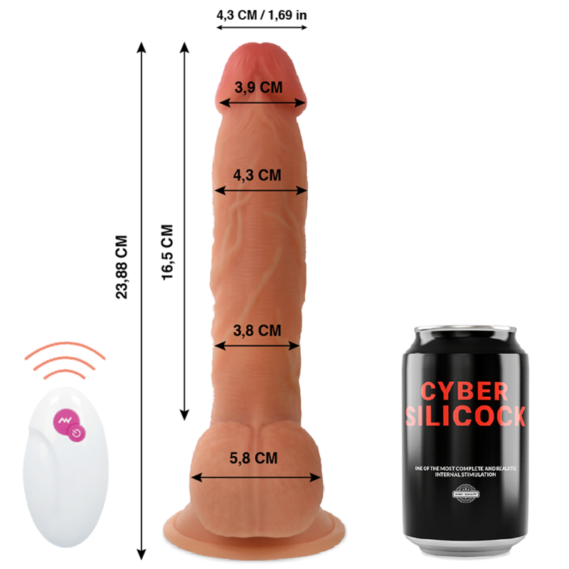 Cyber Silicock Mr John vibratore realistico rotante