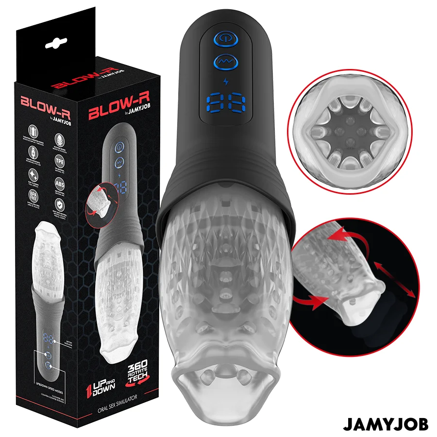 Jamyjob Blow-R masturbatore rotante bocca