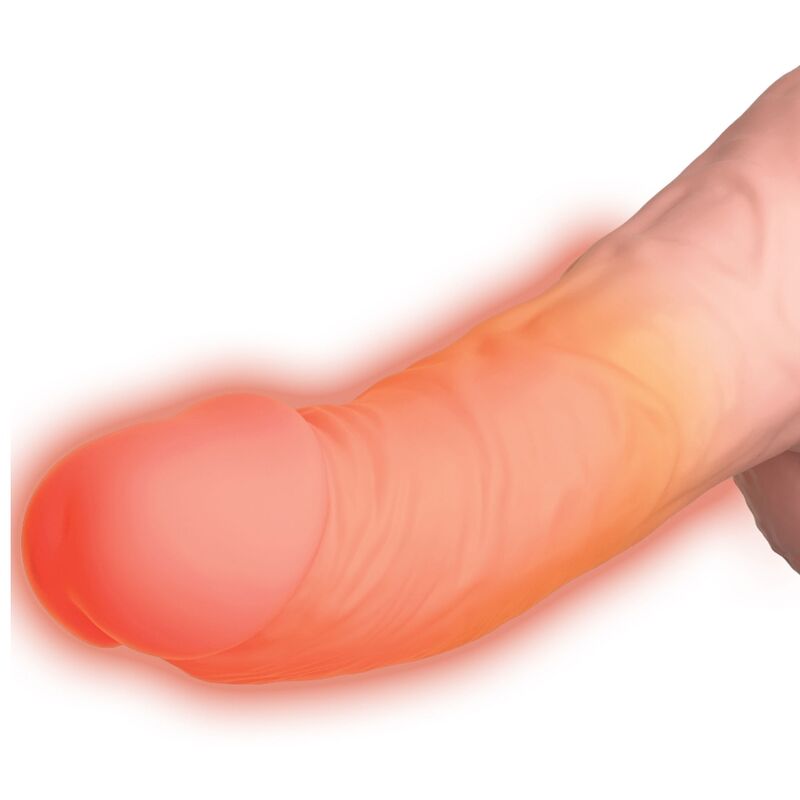 King Cock Tripla Minaccia Plus vibratore pelle chiara riscaldante